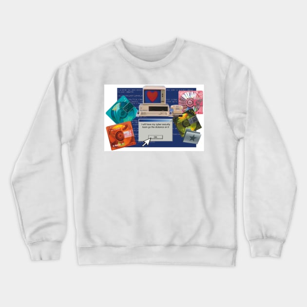 lisa barlow cyber security team Crewneck Sweatshirt by oxrangejuice